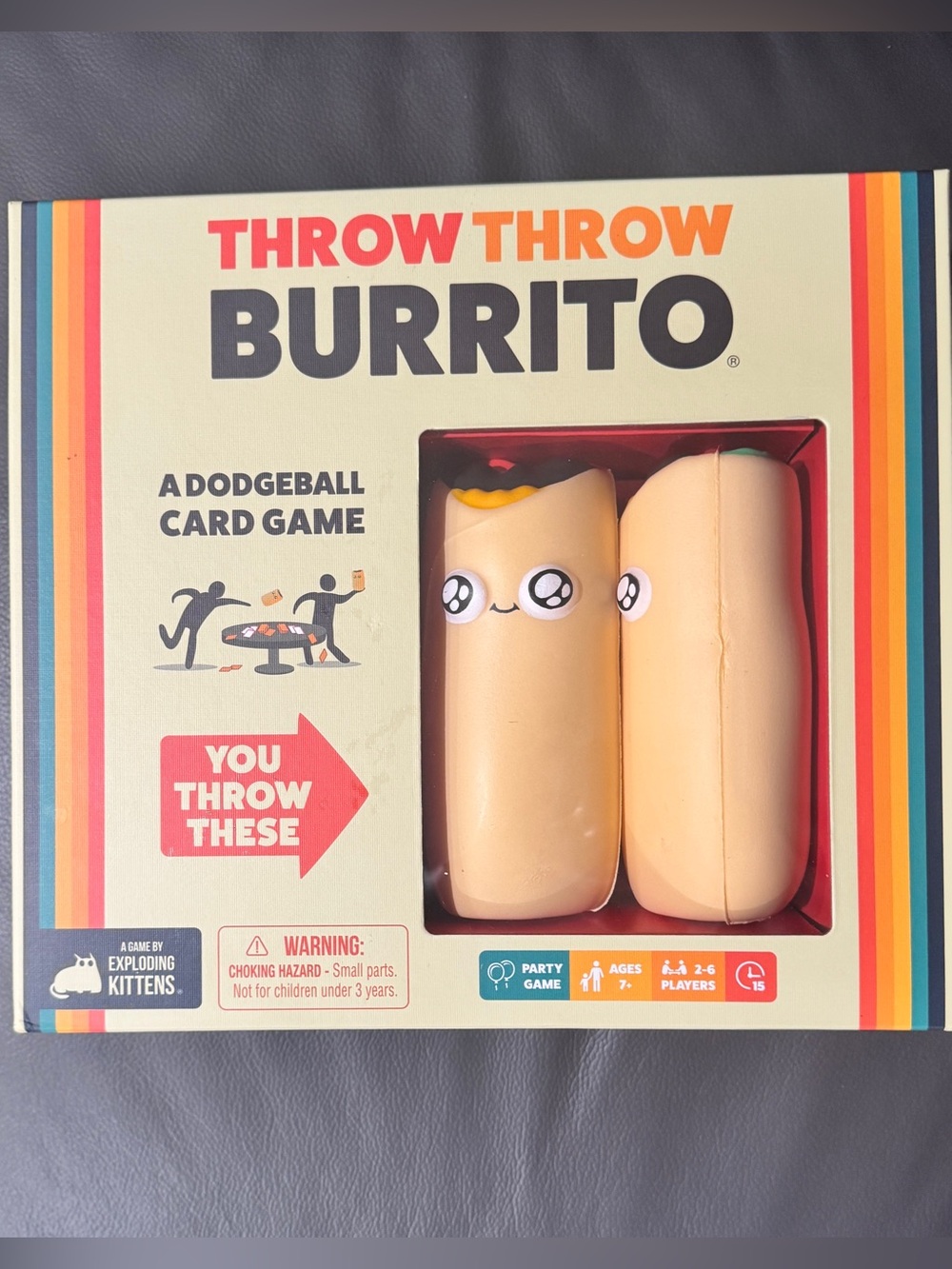 Throw Throw Burrito Dodgeball Card Game NIB